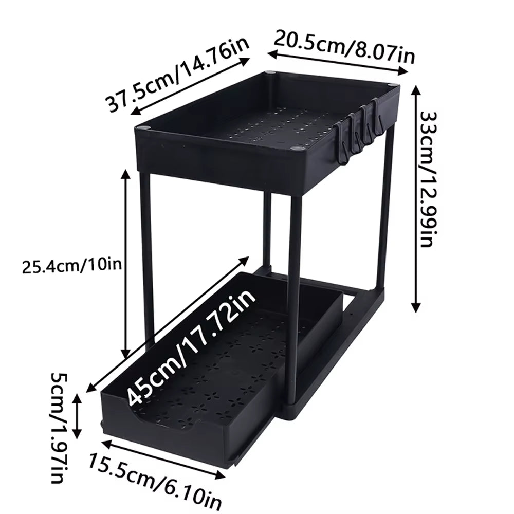 Sliding Cabinet Storage Rack