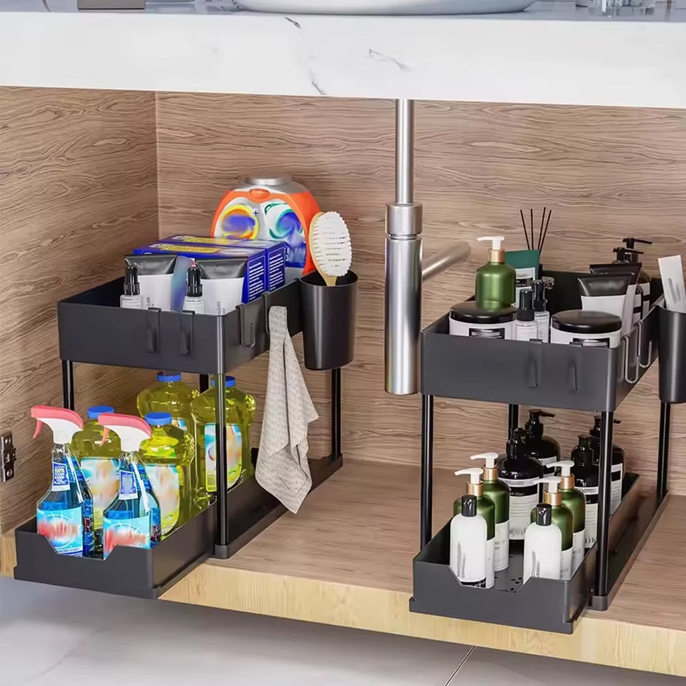 Sliding Cabinet Storage Rack