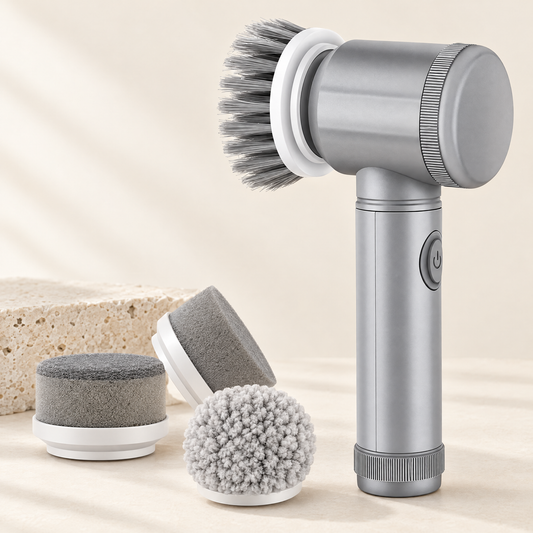 Electric Spin Scrubber with brush heads